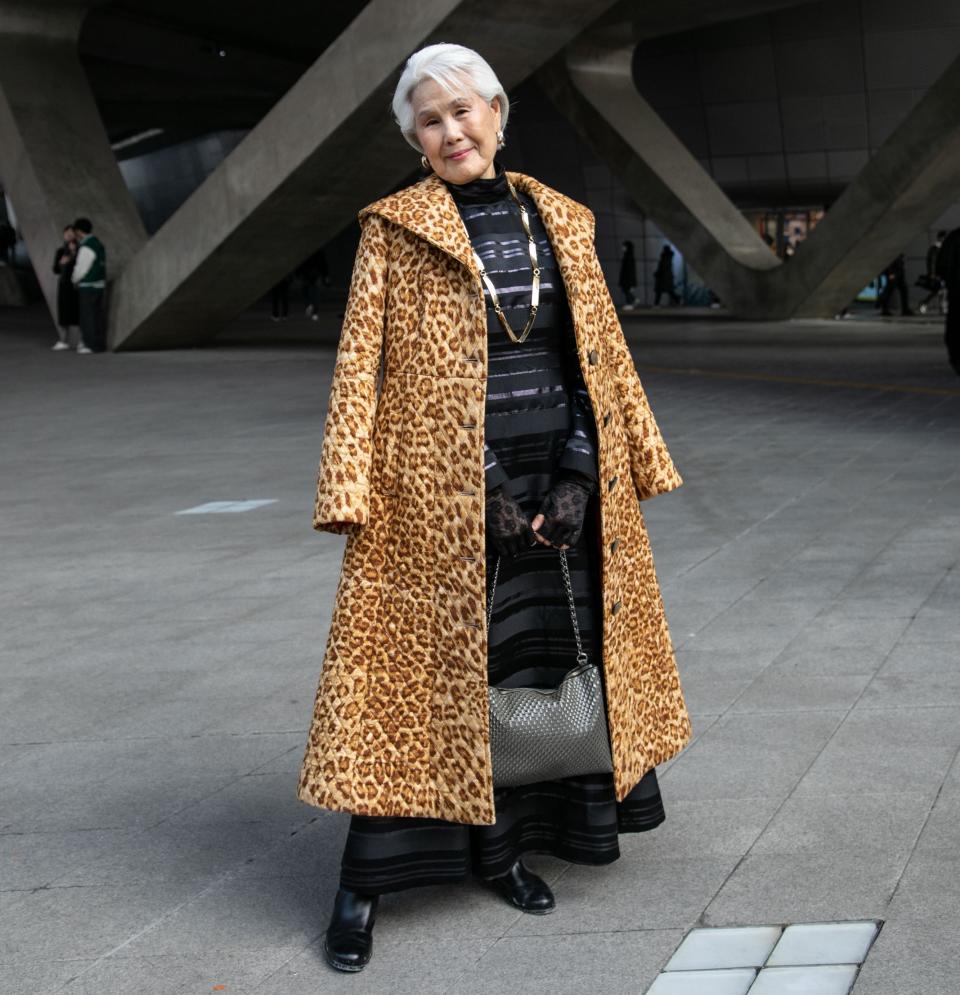 While you can inject a pop of animal print into your wardrobe in a number of different ways, a statement coat is an easy way to make any outfit look effortlessly cool. (Getty Images)