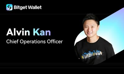 Bitget Wallet Welcomes Alvin Kan, Former Senior Executive at BNB Chain, as New COO (PRNewsfoto/Bitget)