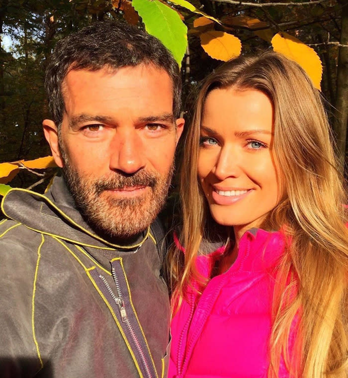 Nicole Kimpel y Antonio Banderas