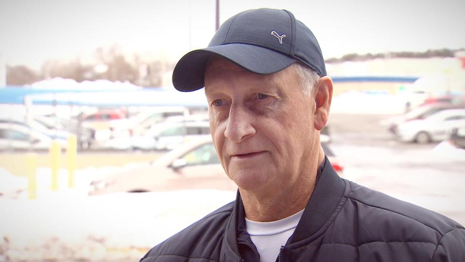 Jerry Redmond says he was able to get all the groceries he needed at one store in Sydney, N.S., on Wednesday, but he had to keep looking elsewhere to find a new shovel.
