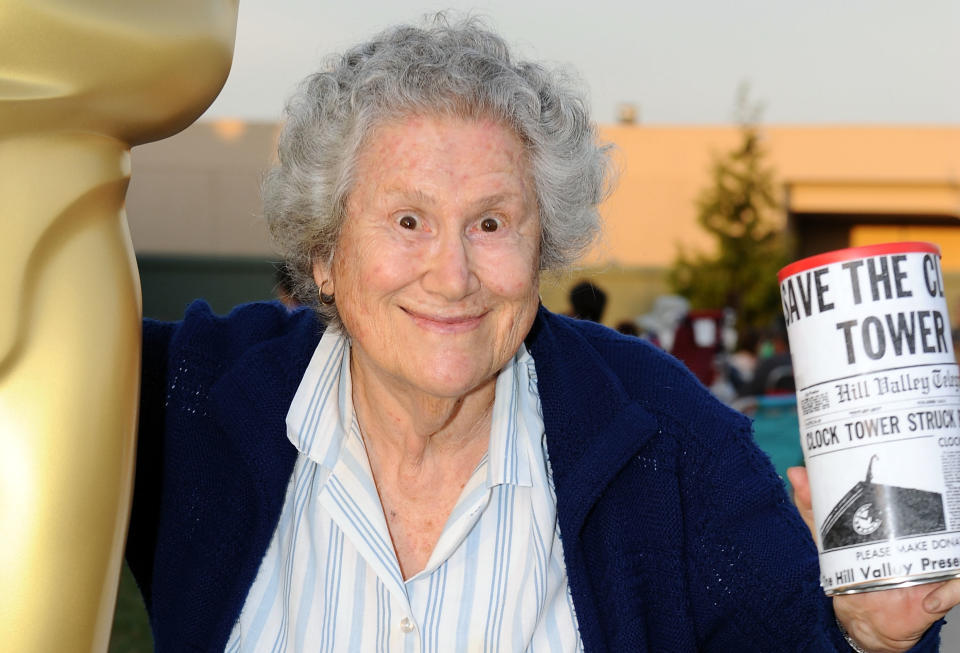 Elsa Raven attends an outdoor screening of "Back to the Future" on August 11, 2012. (Photo by Angela Weiss/Getty Images) 