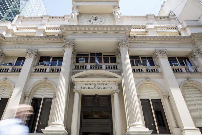 La fachada del Banco Central de la República Argentina (Foto: Maria Amasanti)