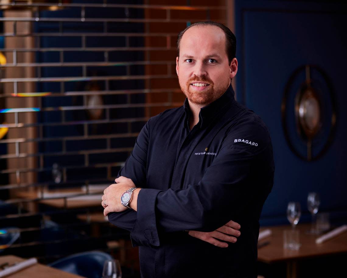 Chef Tristan Brandt of the new Tambourine Room was head chef at Opus V in Mannheim, Germany, when it earned two Michelin stars. His restaurant Epoca by Tristan Brandt in Switzerland also earned a Michelin star.