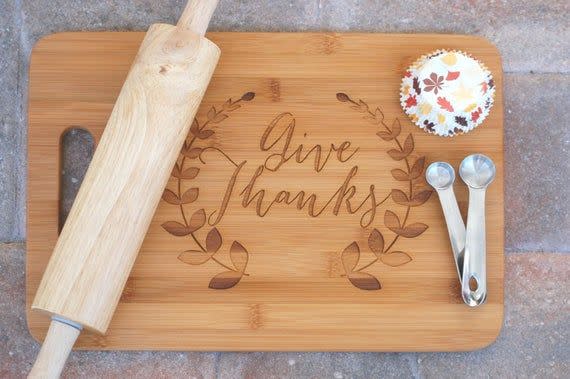 Give Thanks Cutting Board