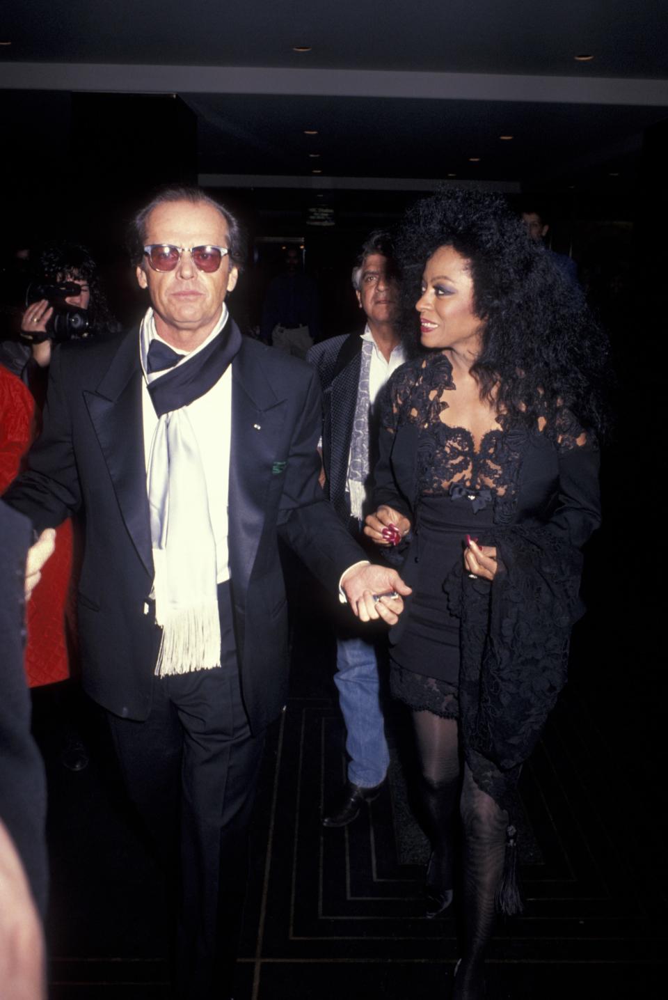 1991: Jack Nicholson and Diana Ross