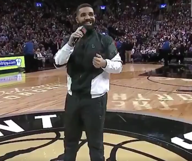 Pre-game Drake predicted the Raptors would win, then made an intangible contribution to Toronto’s final defensive stand.