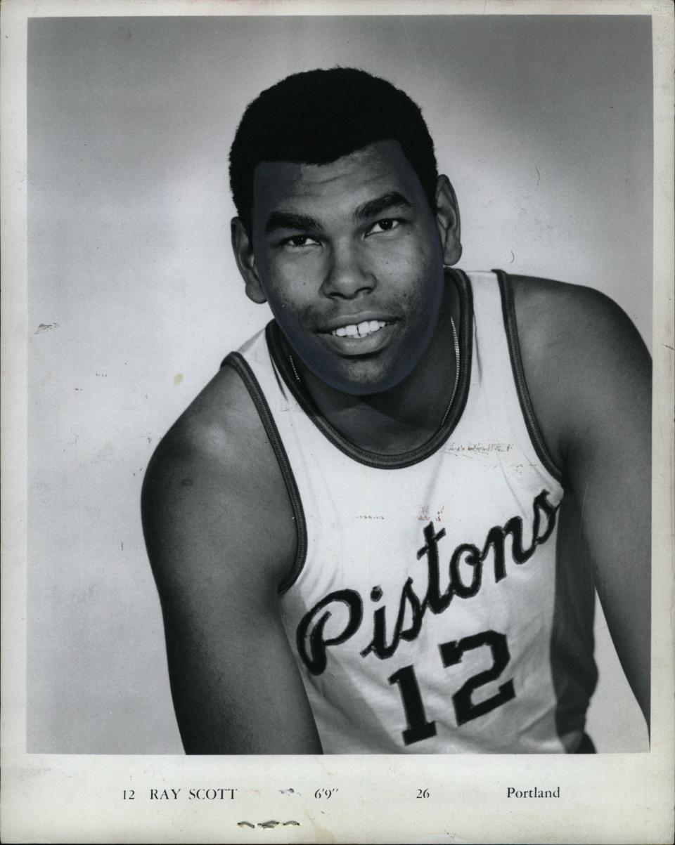 Ray Scott played 11 seasons in the NBA and ABA, including six seasons with the Pistons where he averaged 16 points per game.