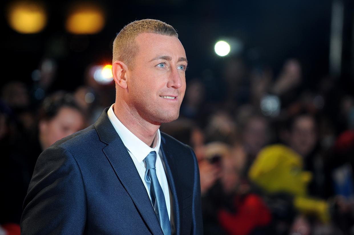 X Factor contestant Christopher Maloney arriving for the premiere of The Twilight Saga: Breaking Dawn Part 2 at the Empire and Odeon Leicester Square, London