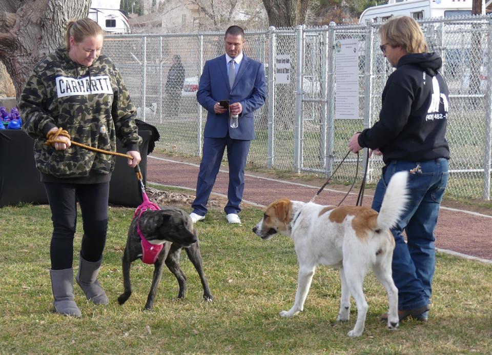 The ribbon cutting ceremony for the Timberlane Dog Park in Hesperia was a tail wagging success for humans and their furry companions on Friday, Jan. 19, 2024.