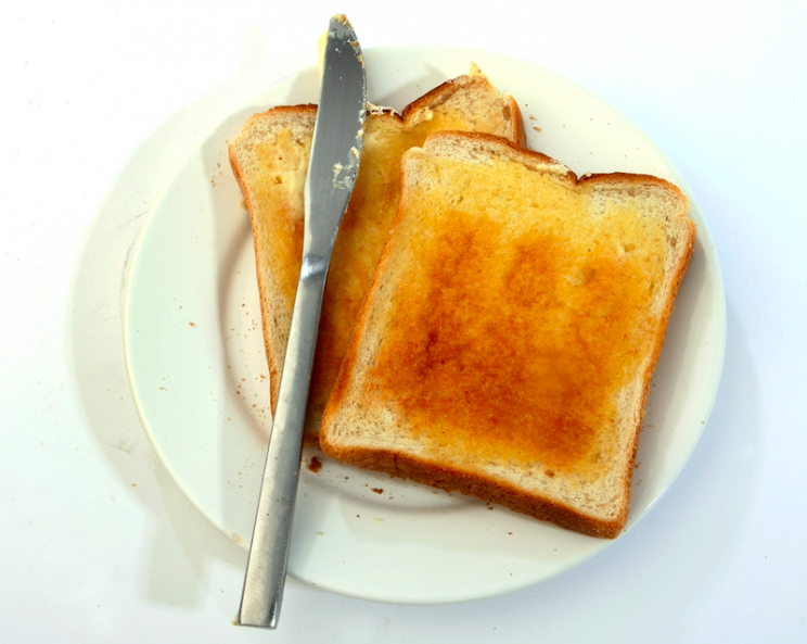 Guidelines: Experts advise cooking toast to a golden colour (Rex)
