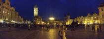 Old Town in Prague at nightfall. (#NickInEurope)