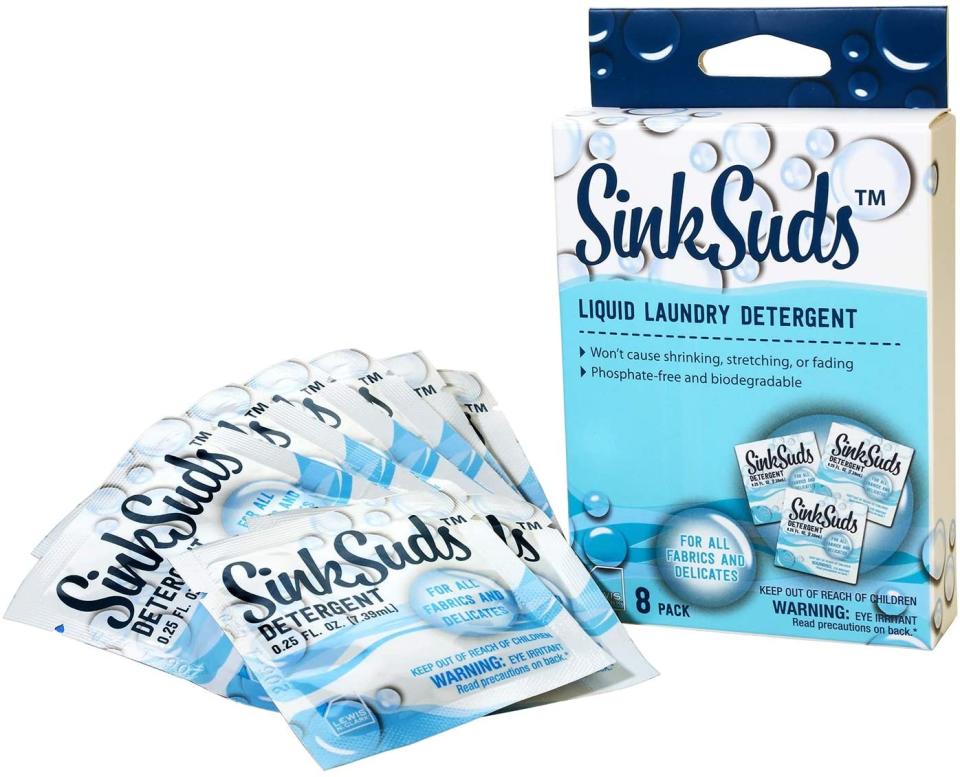 sinksuds travel laundry detergent, how to clean your face mask