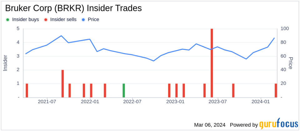 Director Hermann Requardt Sells 15,000 Shares of Bruker Corp (BRKR)