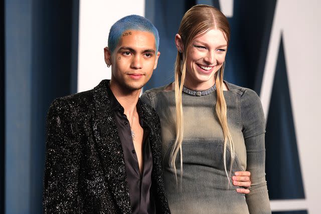 John Shearer/Getty Dominic Fike and Hunter Schafer