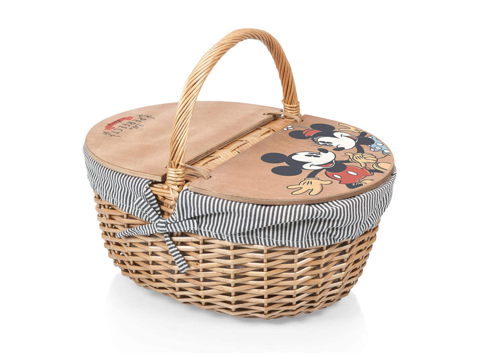 Picnic Classics Mickey & Minnie Mouse Country Basket with Liner
