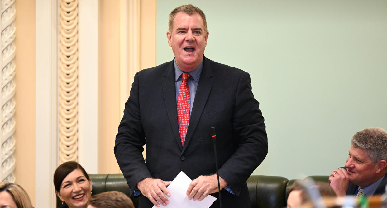 Queensland Agriculture Minister Mark Furner in Queensland Parliament.