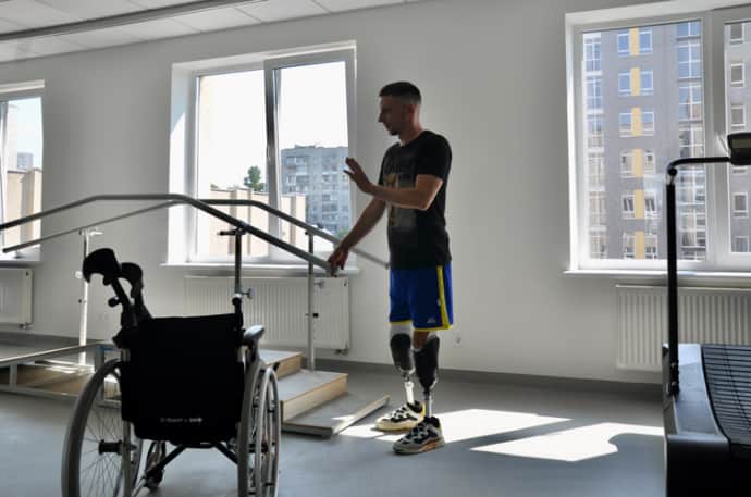 Ivan came to the Nezlamni centre for rehabilitation