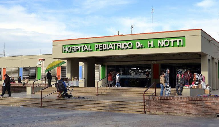 El Hospital Pediátrico Dr. H. Notti, donde llegaron las consultas sobre las enfermedades gastrointestinales