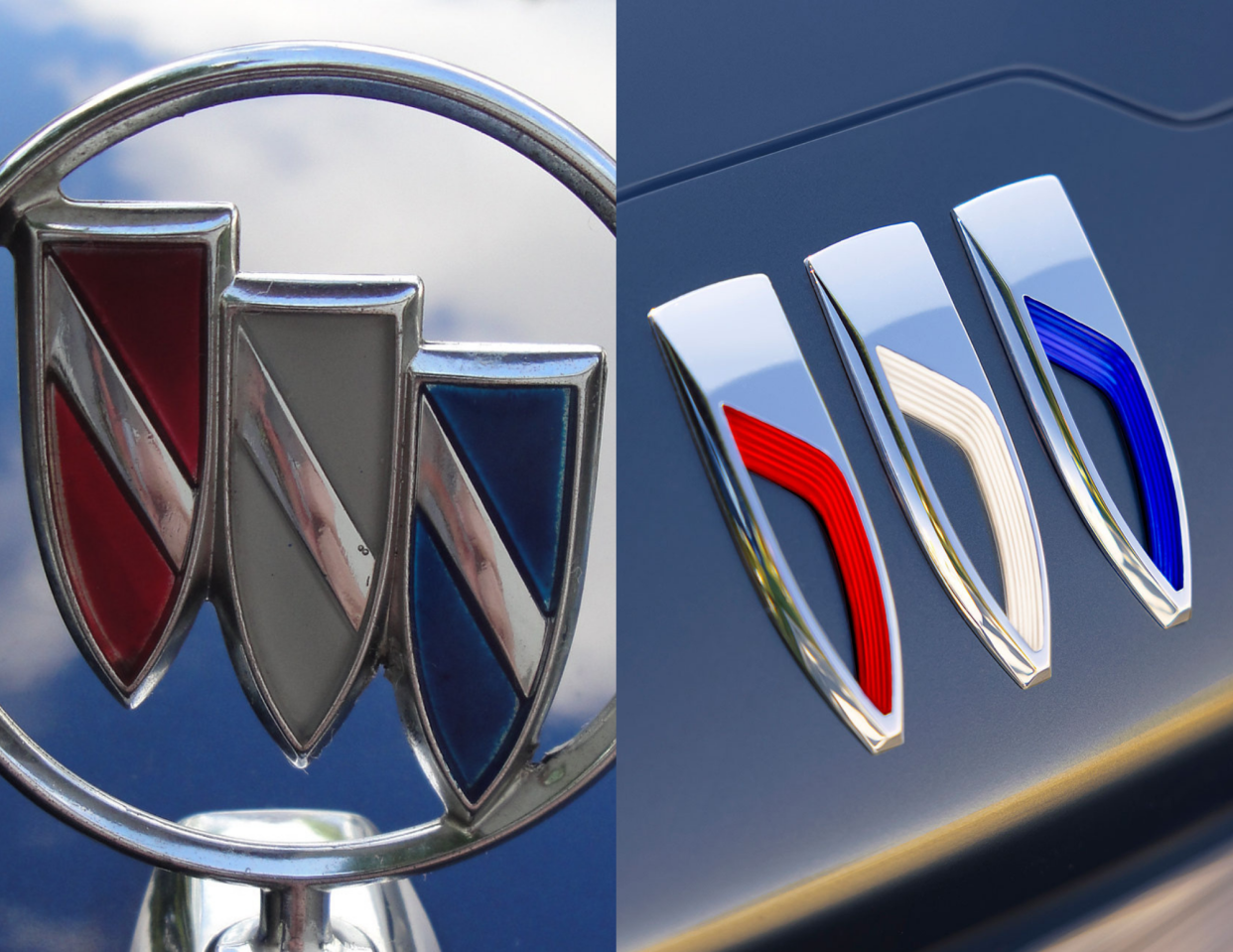 Old & new Buick logos