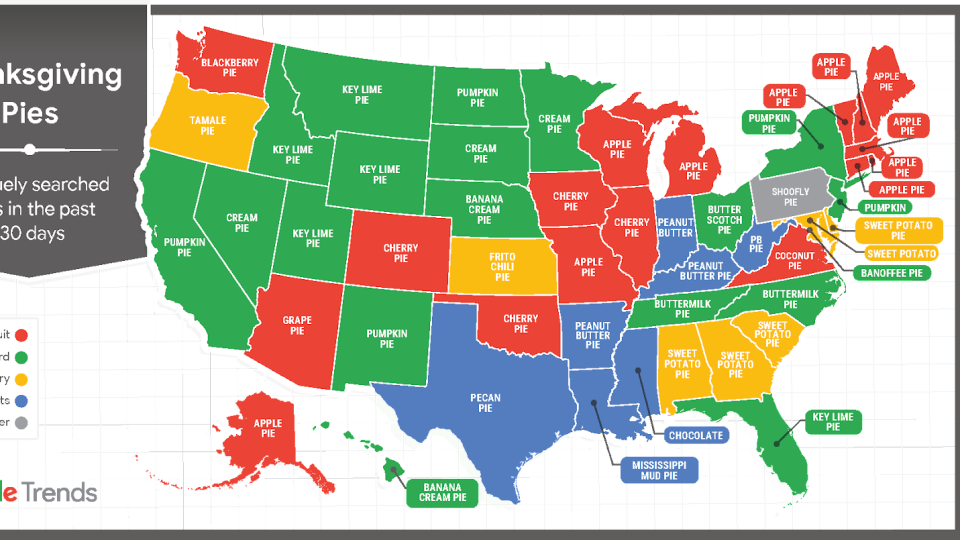 google thanksgiving pie map