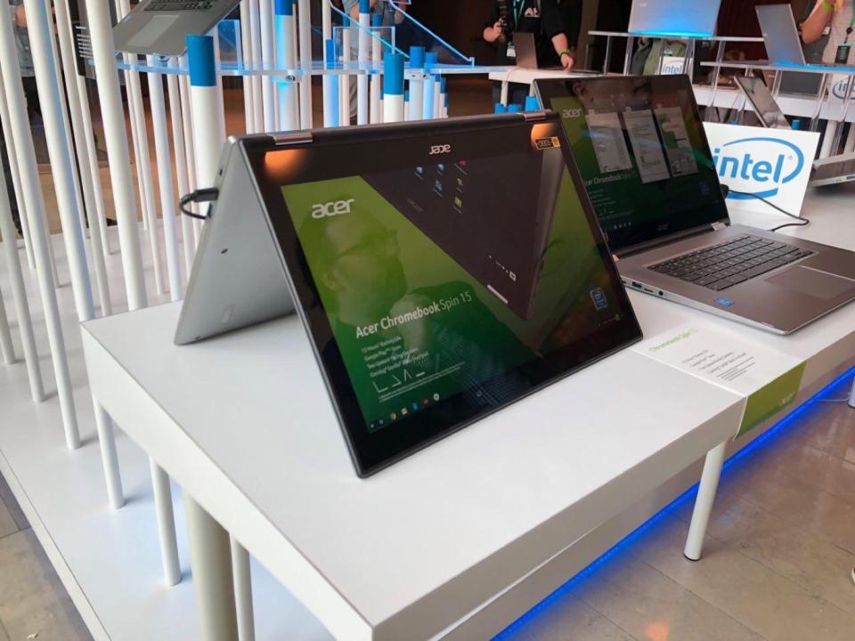 <p>Los nuevos Chromebook de 13″ y 15″ de Acer presentados en su conferencia anual de 2018 </p>