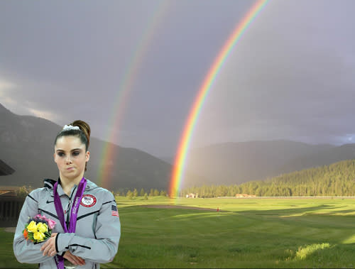 McKayla Maroney is not impressed with double rainbows.