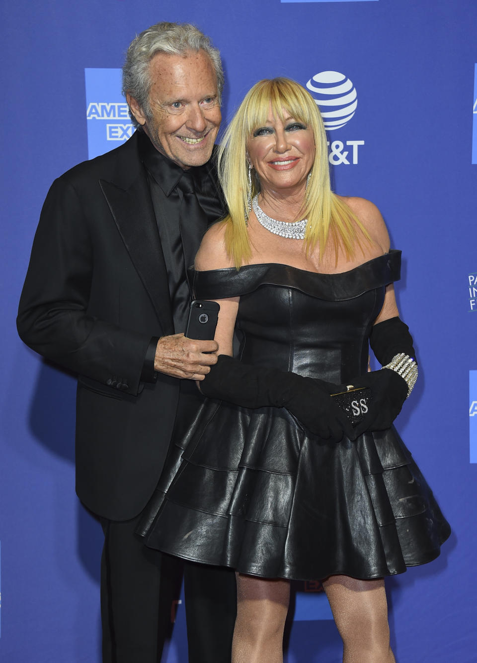 Suzanne Somers with husband at the  Palm Springs International Film Festival in January. (Photo: Jordan Strauss/Invision/AP)