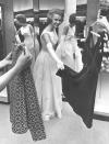 <p>Kathleen Knight of Colorado squeezes in one last fitting before the competition. This entire look is pure retro perfection.</p>