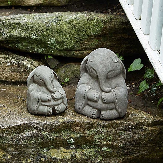 Zen Elephant Garden Sculpture