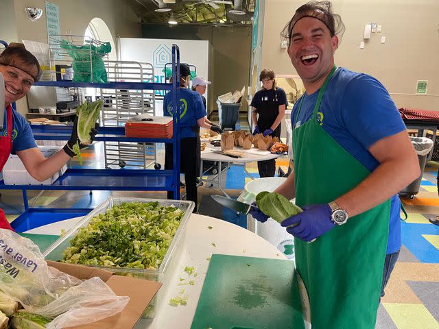 <p>Camden Property Trust</p> Camden Property Trust team members volunteer at a shelter in the Greater Austin area.