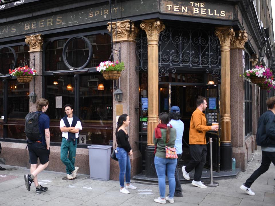 Boris Johnson said it was 'vital that people have to behave responsibly' ahead of pubs and restaurants and hairdressers re-opening: AFP via Getty Images