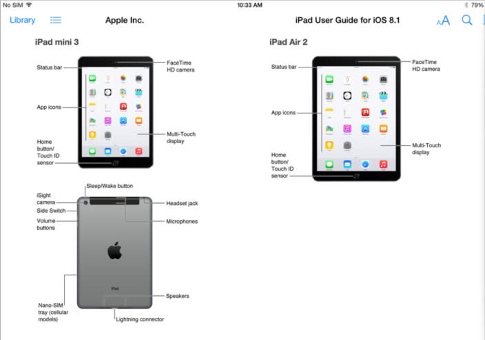 These are Apple’s brand new iPads: iPad Air 2 and iPad mini 3