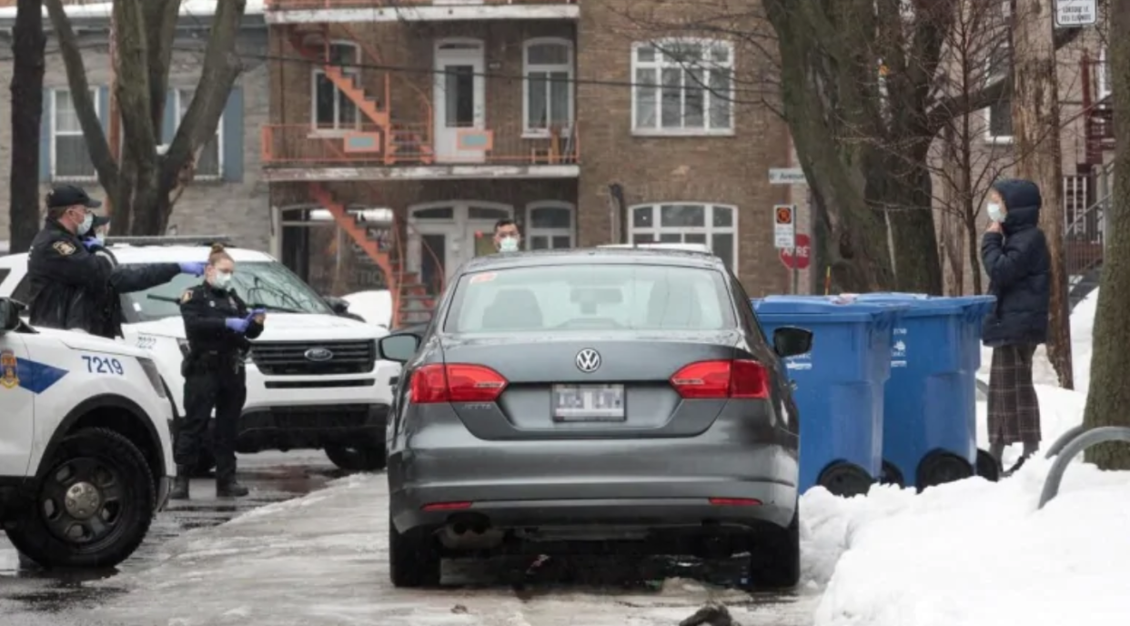 Police in Quebec City (Steve Jolicoeur/Radio-Canada)