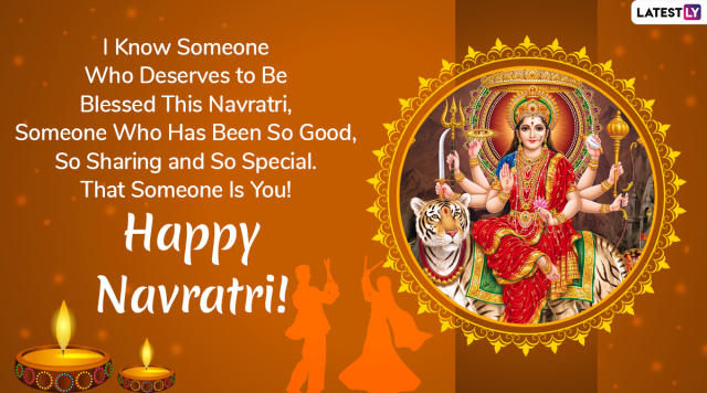 Happy Shardiya Navratri Wishes Stickers, Quotes in English, SMS, Greetings,  GIF, HD Images, and Wallpapers for Facebook, Instagram, Twitter & WhatsApp