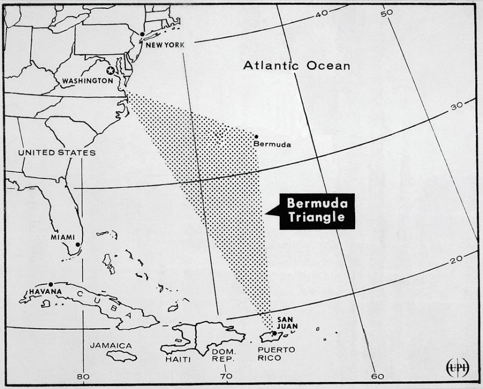 map of the bermuda triangle