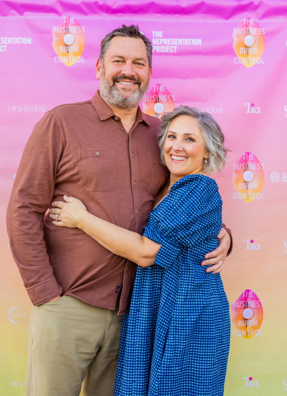 Ricki Lake and her husband, Ross Burningham. (Laura Grie / Beautiful Day Photography
)