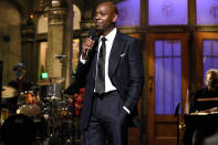 <p>Dave Chappelle hosted the post-election episode of <em>Saturday Night Live</em> in New York City.</p>