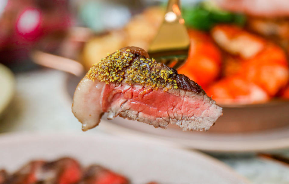 a close up of wagyu rump