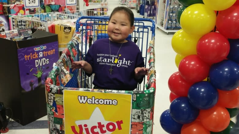 Nunavut boy battling serious illness 'happiest kid in the world' after toy shopping spree