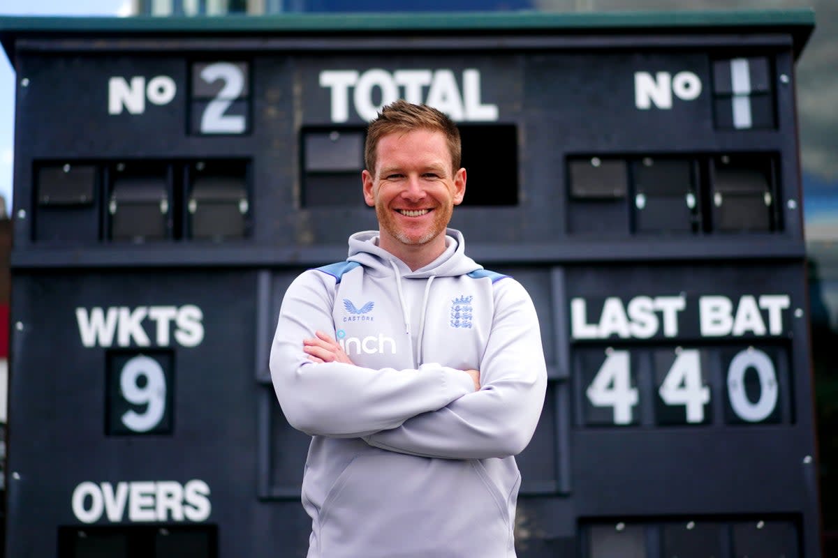 Eoin Morgan has announced his retirement from international cricket (Victoria Jones/PA). (PA Wire)