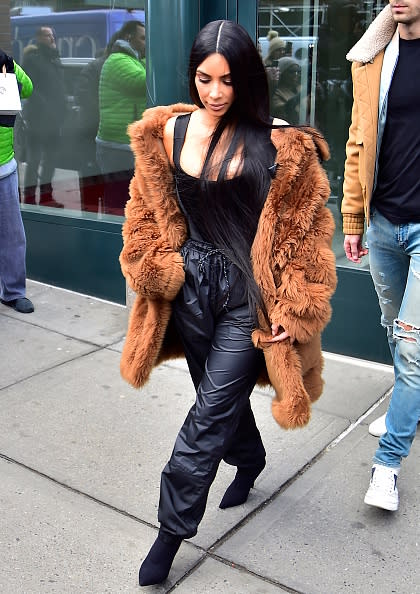 <p>Esta semana Kim Kardashian estuvo en Nueva York en apoyo al desfile de su marido Kanye West. </p>