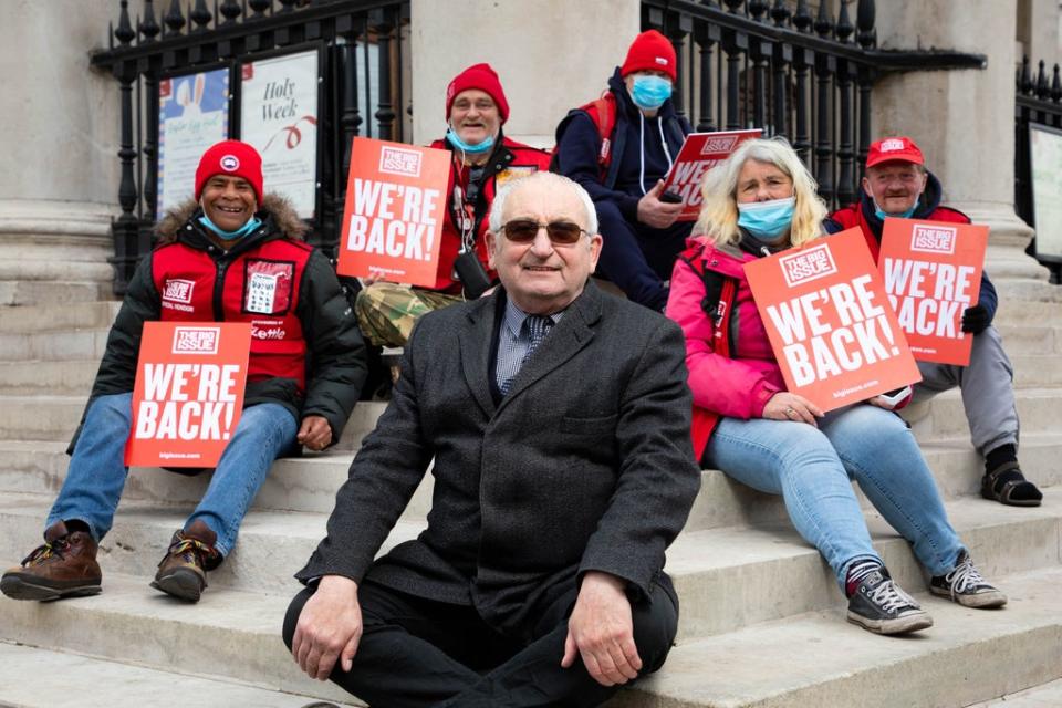 Big Issue founder Lord John Bird has warned vendors face ongoing problems because of the pandemic (David Parry/PA) (PA Wire)