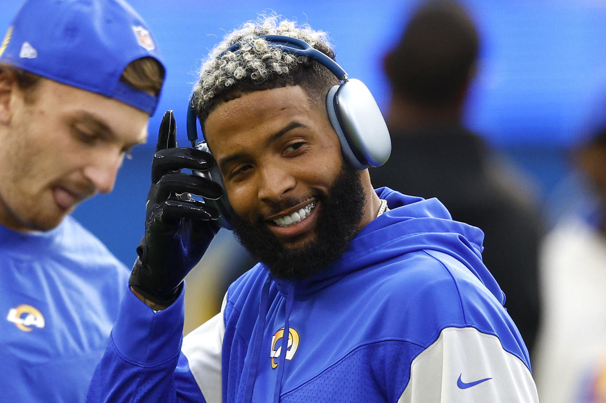 Odell Beckham Jr. to the Dallas Cowboys? Team owner Jerry Jones sounds like he's pushing for it. (Photo by Ronald Martinez/Getty Images)