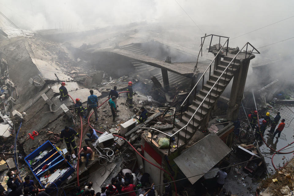 Market fire in Dhaka