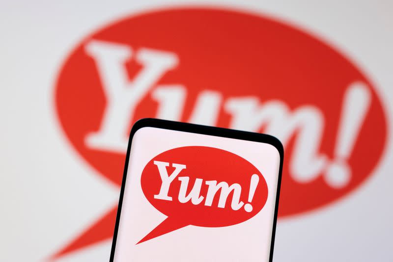 FILE PHOTO: Illustration shows Yum Brands logo