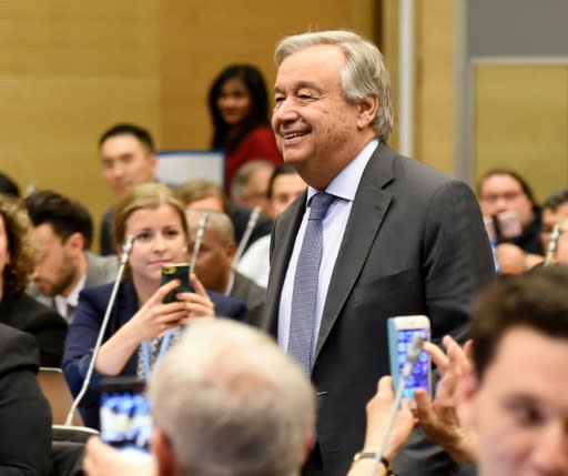 United Nations' Secretary General Antonio Guterres was back in Katowice for the third time in a bid to push a deal over the line