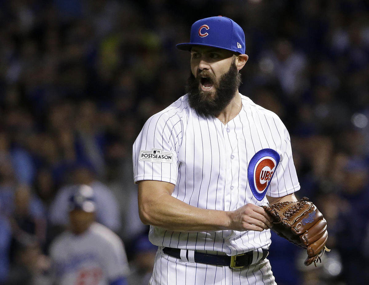 Jake Arrieta shaved his beard off and he looks like a totally different dude