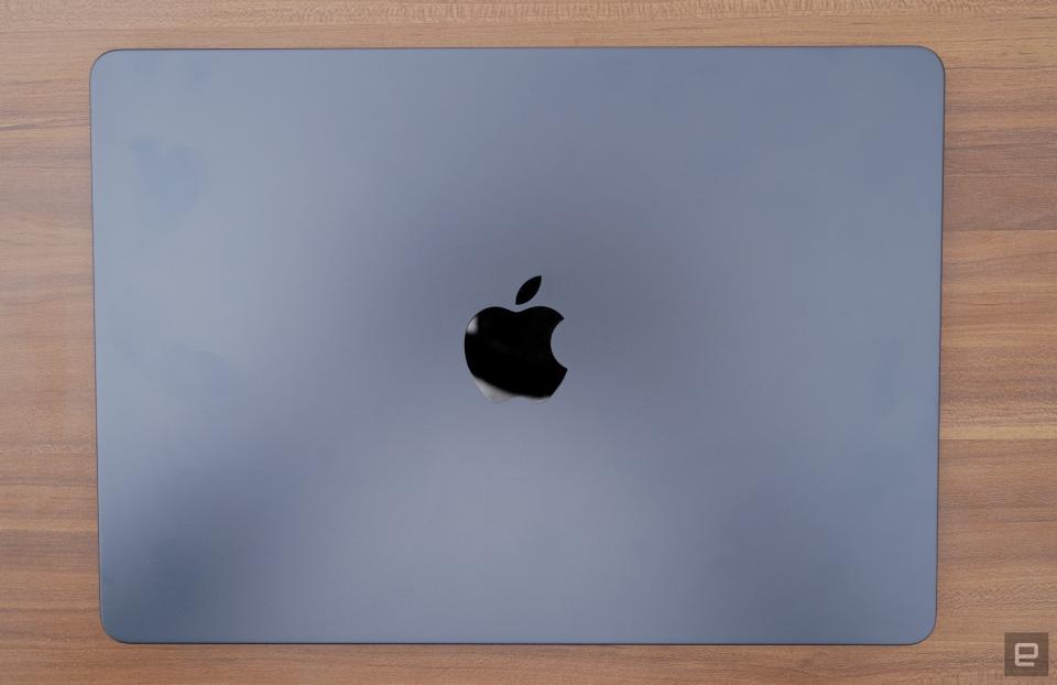 MacBook Air M3 13-inch top to bottom