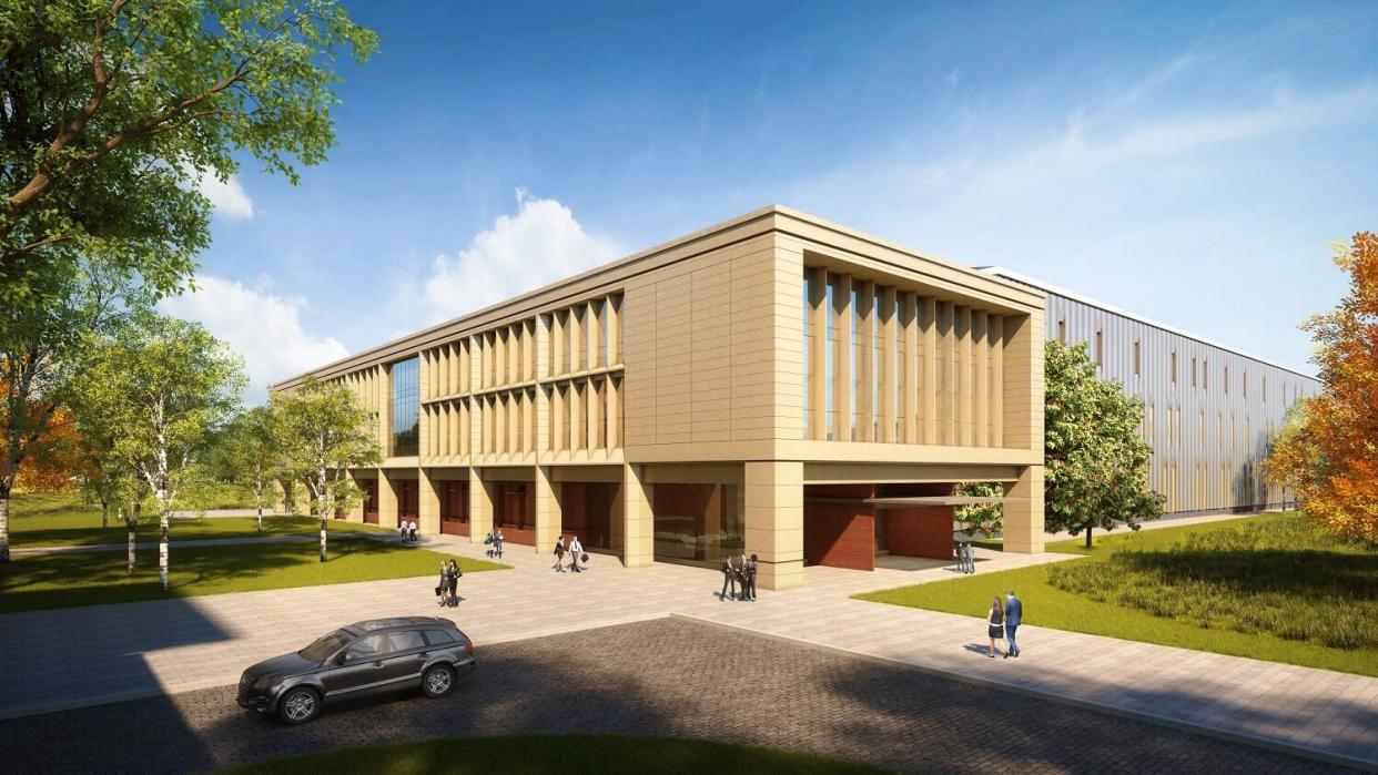 A CGI of Huawei's planned research facility in Sawston, near Cambridge. Photo: Huawei