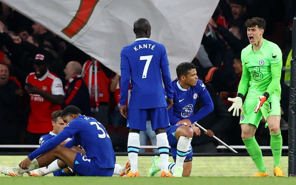 Chelsea's players react to conceding their third goal at Arsenal - Mauricio Pochettino is no magician – Chelsea will take years to rebuild - Reuters/Matthew Childs